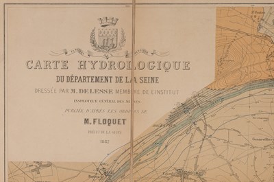 Lot 58 - [MARCOU, JULES] FLOQUET, M. Carte Hydrologique...