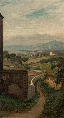 Lot 53 - Elihu Vedder American, 1836-1923 Campagna...