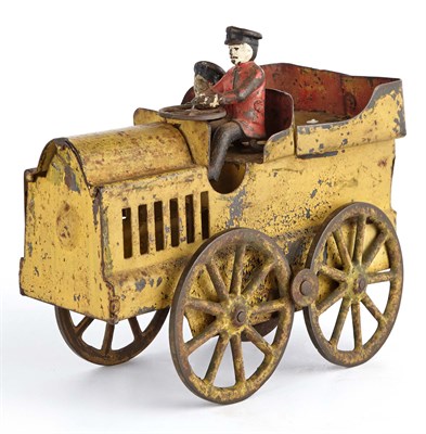 Lot 128 - Painted Metal Touring Car A Cast Iron and Tin...