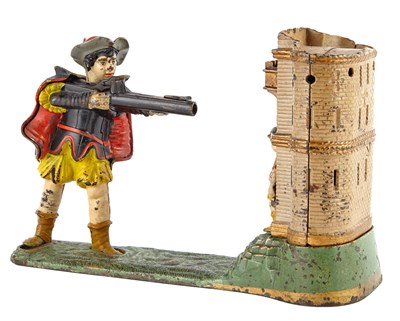Lot 37 - William Tell Cast Iron Mechanical Bank J & E...