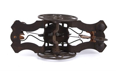 Lot 101 - See-Saw Bell Ringer with Two Figures Cast Iron...