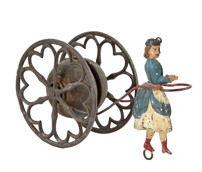 Lot 111 - Suffragette Pulling Chime Bell Cast Iron and...