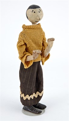 Lot 147 - Olive Oyl Wooden and Cloth Caricature Carved...