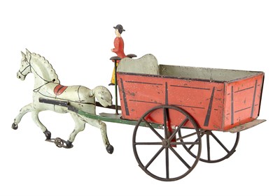 Lot 122 - Important Tin Coal Wagon Georg Brown, circa...