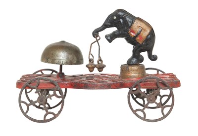 Lot 98 - Trick Elephant Bell Ringer Cast Iron...