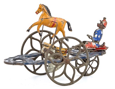Lot 97 - Monkey and Horse on Cast Iron Bell Platform...