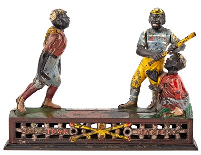 Lot 13 - DarkTown Battery Baseball Cast Iron Mechanical...