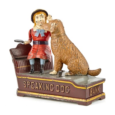 Lot 29 - Speaking Dog Cast Iron Mechanical Bank J & E...