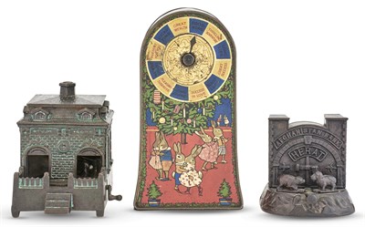 Lot 1364 - Two Cast Iron Mechanical Banks Comprising an...