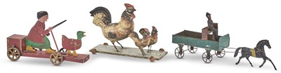 Lot 1384 - Two Painted Pull Toys Comprising a tin example...