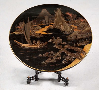 Lot 339 - Aesthetic Movement Japanese Black Lacquer,...