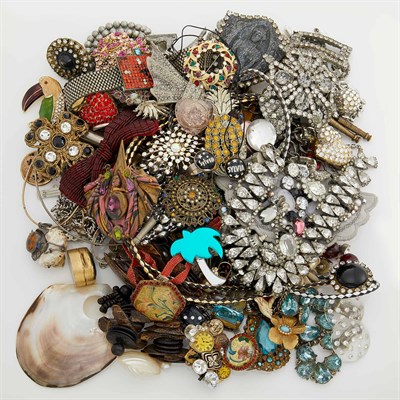 Lot 163 - [MILES, SYLVIA] Group of costume Jewelry....