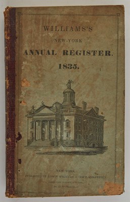 Lot 144 - WILLIAMS, EDWIN The New-York Annual Register...