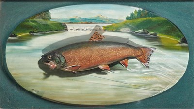 Lot 177 - [TROPHY FISH] Trophy fish, likely a salmon,...