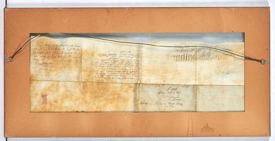 Lot 27 - [COLONIAL - NEW JERSEY]
BIDDLE, JOHN. Manuscript indenture on vellum, signed.