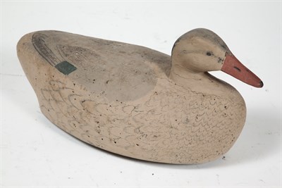 Lot 209 - MALLARD HEN DECOY Carved and painted decoy of...