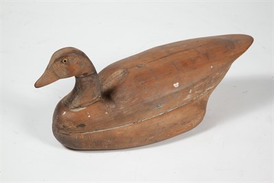 Lot 196 - BRANT GOOSE DECOY Carved decoy of a Brant...
