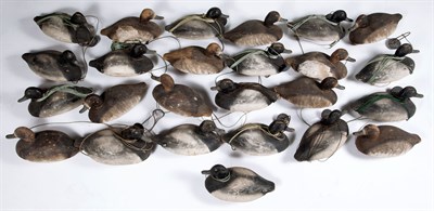 Lot 189 - LARGE GROUP OF BLUE BILL DUCK DECOYS IN PAIRS...