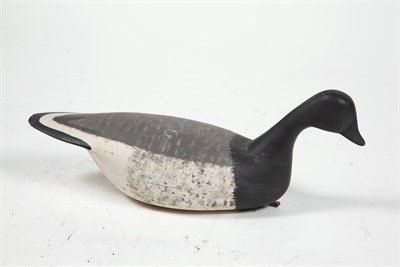 Lot 210 - DECOY Carved and painted goose (?) decoy....