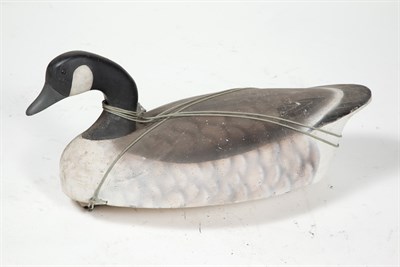 Lot 198 - CANADA GOOSE DECOY Carved and painted decoy of...