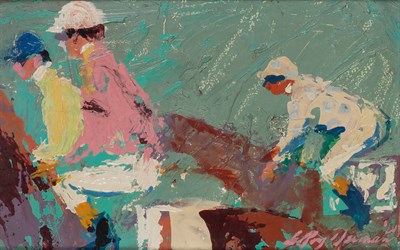 Lot 75 - LeRoy Neiman American, 1921-2012 Jockeys, 1961...