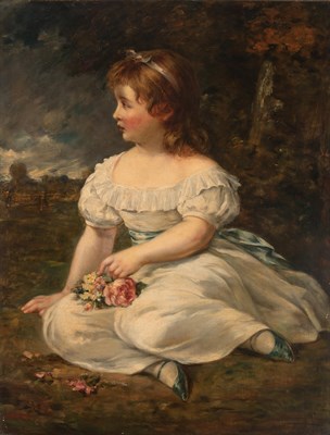 Lot 55 - Attributed to John Russell Portrait of Miss...
