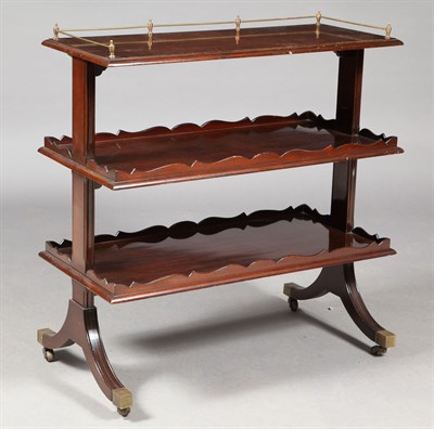 Lot 556 - Regency Style Mahogany Three-Tier Étagère...
