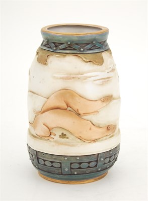 Lot 406 - Amphora Glazed Pottery Vase Height 6 1/2 inches.