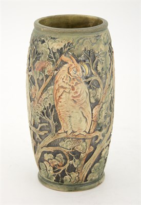 Lot 407 - Weller Glazed Pottery Vase Height 8 3/8 inches.