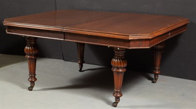 Lot 495 - Victorian Oak Extension Dining Table With...