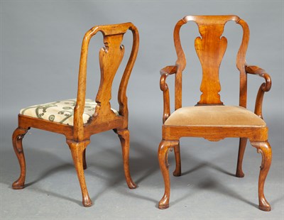 Lot 570 - Set of Ten George II Style Dining Chairs...