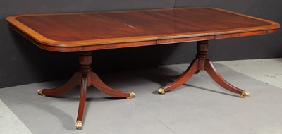 Lot 540 - George III Style Mahogany Two-Pedestal Dining...