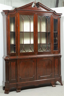 Lot 316 - Dutch Neoclassical Style Mahogany Bookcase...