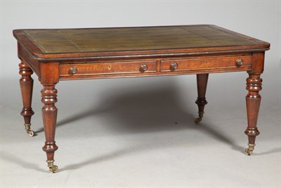 Lot 281 - Victorian Oak Writing Table Height 31 inches,...