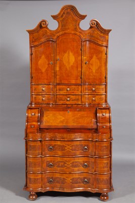 Lot 304 - Continental Baroque Style Inlaid Walnut...