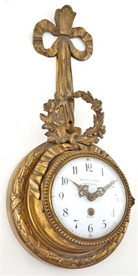 Lot 204 - Louis XVI Style Gilt-Metal Cartel Clock Baguès...