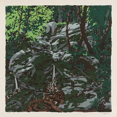 Lot 186 - Neil Welliver (1929-2005) GREER'S BOG Color...