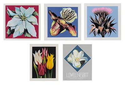 Lot 44 - Lowell Nesbitt (1933-1993) WHITE POINSETTIA;...
