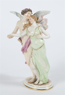 Lot 327 - Meissen Porcelain Group of Cupid and Psyche...