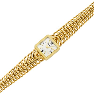 Lot 622 - Gold Wristwatch, Cartier, European Watch & Clock Co., France