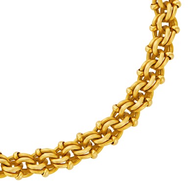 Lot 560 - Gold Link Necklace