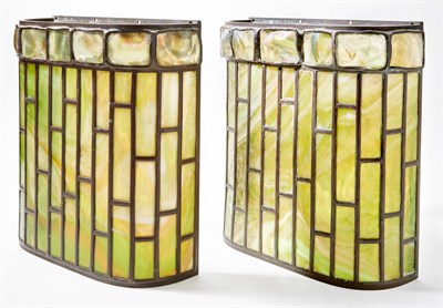 Lot 251 - Pair of Tiffany Studios Bronze, Leaded...