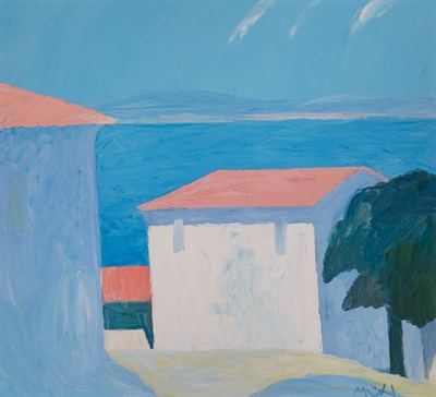Lot 84 - Roger Muhl French, 1929-2008 Les Toits Roses,...