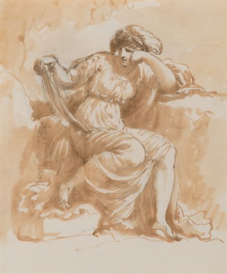 Lot 49 - Carlo Labruzzi Italian, 1748-1817 Seated Woman...