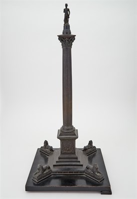 Lot 446 - Patinated Bronze and Ebonized Wood Model of...