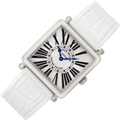 Lot 471 - White Gold 'Master Square' Wristwatch, Franck Muller, Ref. 6002 M QZ