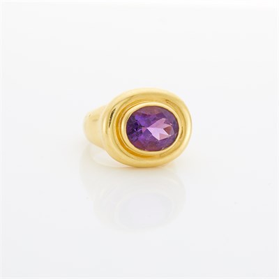 Lot 1015 - Gold and Amethyst Ring, Paloma Picasso, Tiffany & Co.