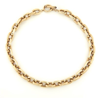 Lot 1025 - Gold Link Toggle Necklace