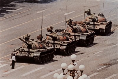 Lot 101 - WIDENER, JEFF (b. 1956) "Tank Man", [Tiananmen...