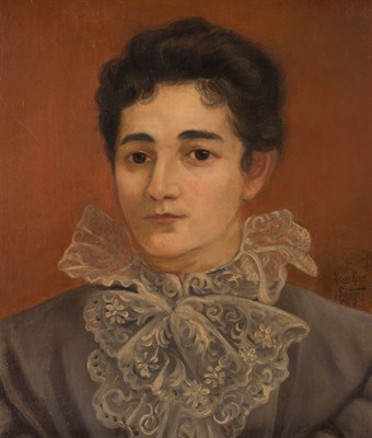 Lot 403 - Hans Konrad Saffer German, 1860-1940 Woman in...